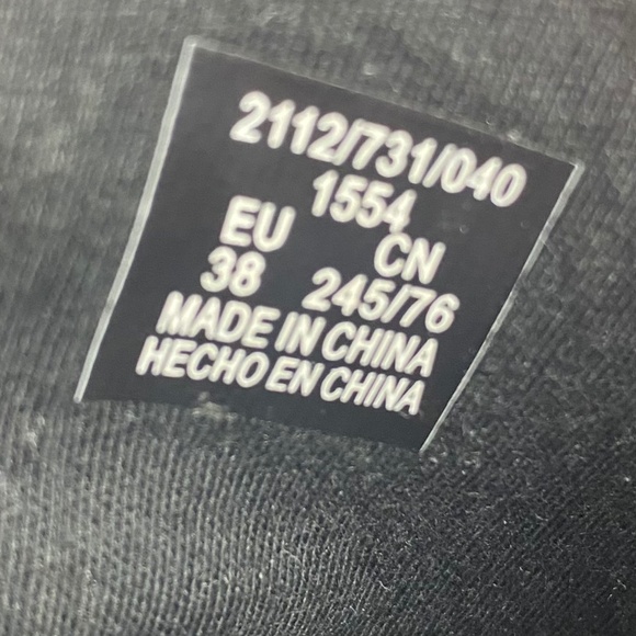 ZARA Women Black Platform Chunky Ankle Biker Boots Faux Leather 38 - Picture 11 of 11